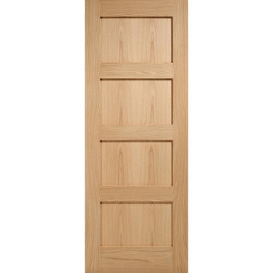 Shaker Oak Prefinished 4 Panel Internal Door 2040mm x 626mm x 40mm product image