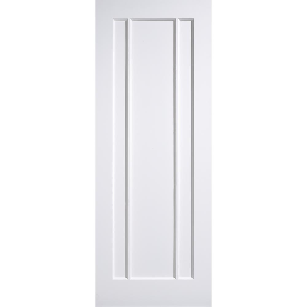 Photograph of Lincoln White Primed 3 Panel Internal FD30 Fire Door 1981mm x 686mm x 44mm