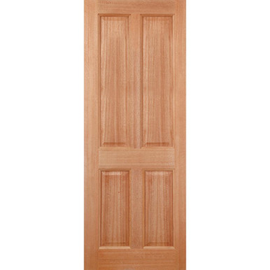 Colonial Hardwood Unfinished 4 Panel Internal Door 1981mm x 762mm x 44mm