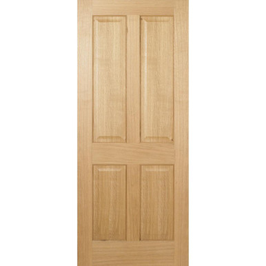 Regency Oak Prefinished 4 Panel Internal Door 1981mm x 762mm x 35mm