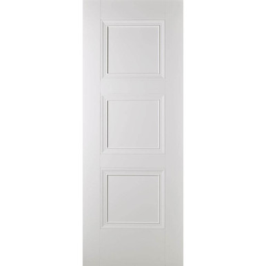 Further photograph of Amsterdam White Primed 3 Panel Internal FD30 Fire Door 1981mm x 838mm x 44mm