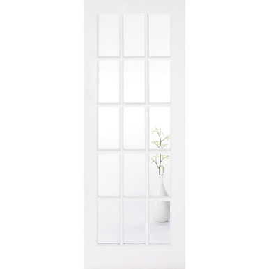 SA White Primed 15 Light Clear Glass Glazed Internal Door 1981mm x 838mm x 35mm