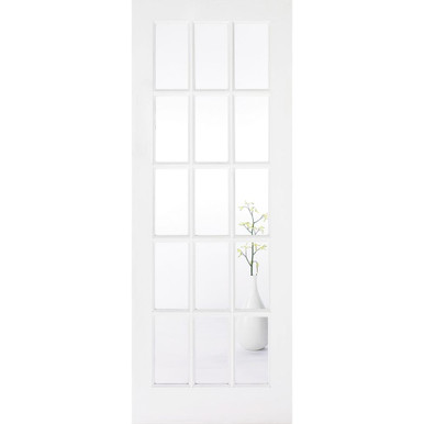 SA White Primed 15 Light Clear Glass Glazed Internal Door 1981mm x 838mm x 35mm product image