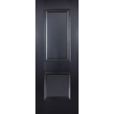 Arnhem Black Primed 2 Panel Internal FD30 Fire Door 1981mm x 762mm x 44mm product image