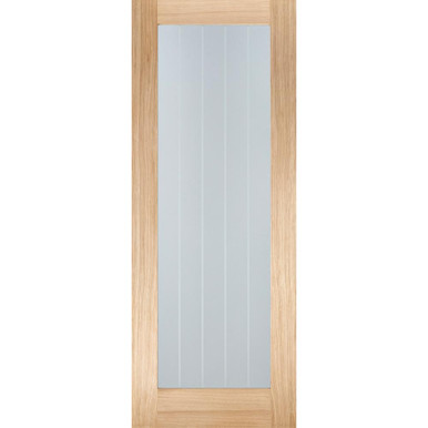 Mexicano Oak Unfinished Pattern 10 1 Light Clear Glass Glazed Internal Door 1981mm x 762mm x 35mm product image