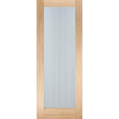 Mexicano Oak Unfinished Pattern 10 1 Light Clear Glass Glazed Internal Door 1981mm x 838mm x 35mm
