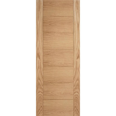 Further photograph of Carini Oak Unfinished 7 Panel Internal Door 2040mm x 826mm x 40mm