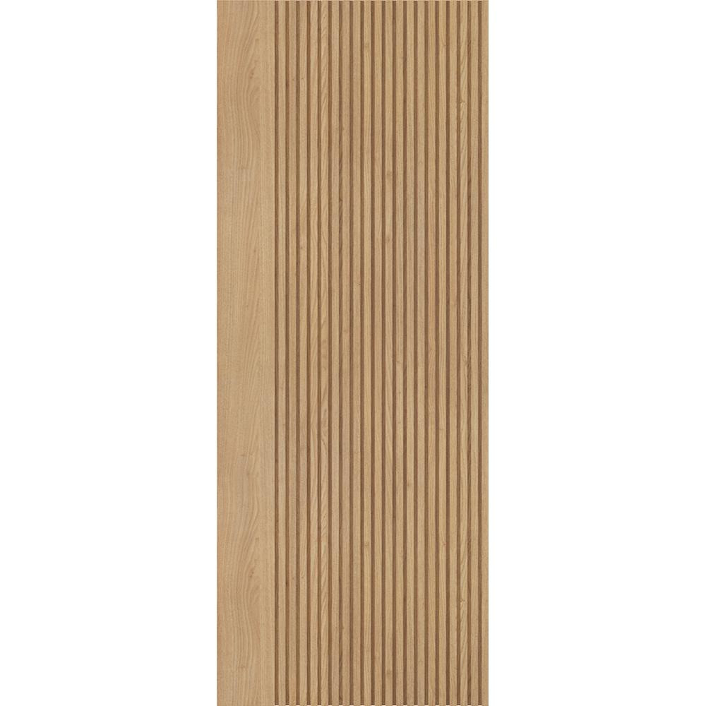 Photograph of Melbourne Oak Prefinished Vertical Groove Internal Door 1981mm x 686mm x 35mm