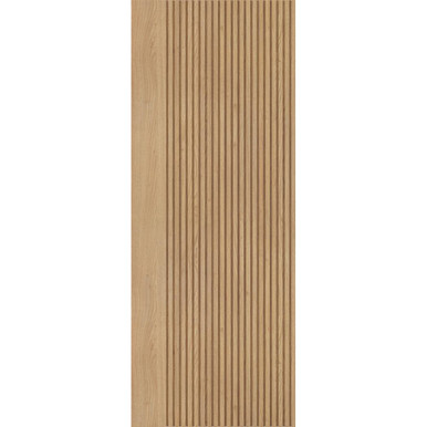 Further photograph of Melbourne Oak Prefinished Vertical Groove Internal Door 1981mm x 686mm x 35mm