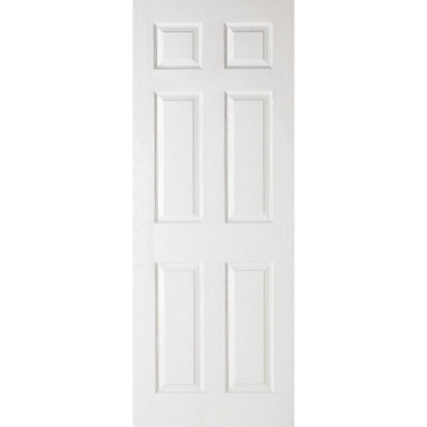 1981 x 457 x 35mm TEXTURED 3 PANEL WHITE MOULDED Door