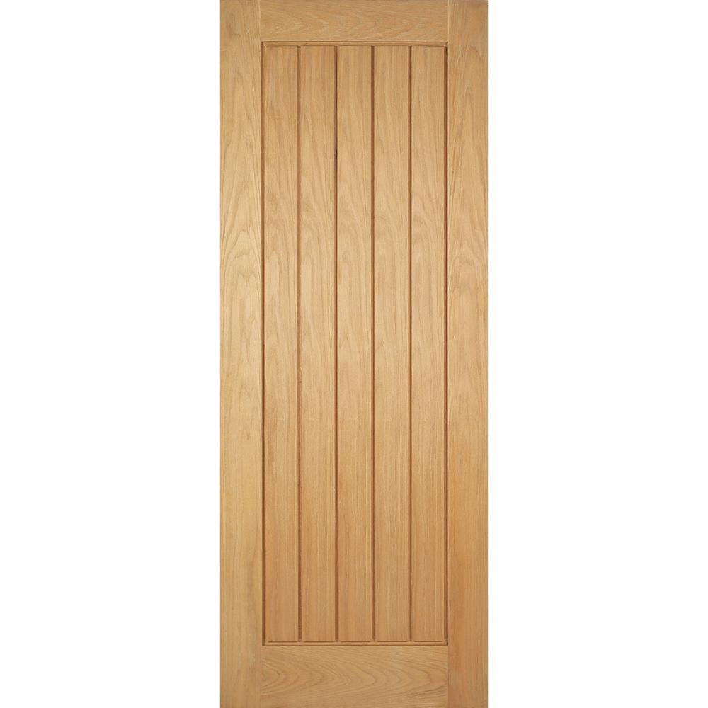 Photograph of Mexicano Oak Prefinished Vertical 5 Panel Internal FD30 Fire Door 1981mm x 762mm x 44mm