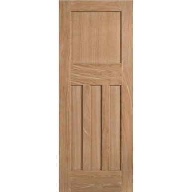 DX 30s Oak Unfinished 4 Panel Internal FD30 Fire Door 1981mm x 762mm x 44mm product image