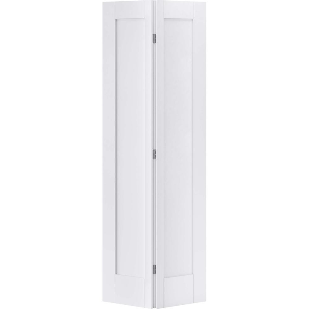 Photograph of Pattern 10 White Primed 1 Panel Internal Bifold Door 1932mm x 762mm x 35mm