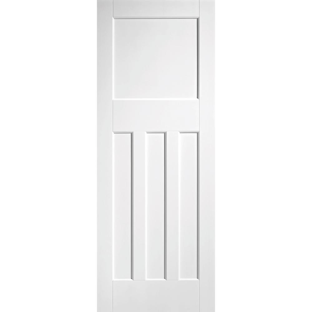Photograph of DX 30's White Primed 4 Panel Internal FD30 Fire Door 1981mm x 686mm x 44mm