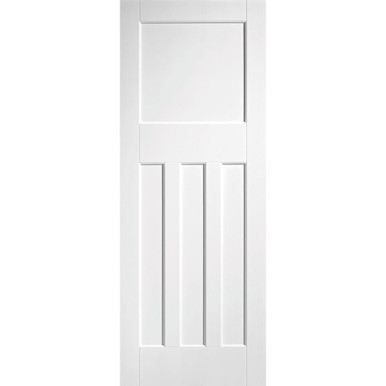DX 30's White Primed 4 Panel Internal FD30 Fire Door 1981mm x 686mm x 44mm