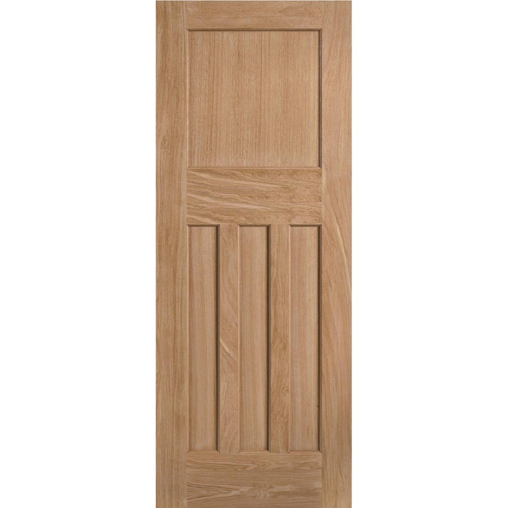 Photograph of DX 30's Oak Unfinished 4 Panel Internal Door 1981mm x 762mm x 35mm