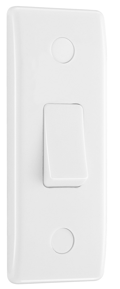 Photograph of WHITE NEXUS 10AX 1GANG 2WAY ARCHITRAVE SWITCH