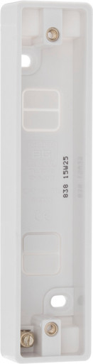 White Nexus 2Gang Architrave Surface Box, 19mm product image
