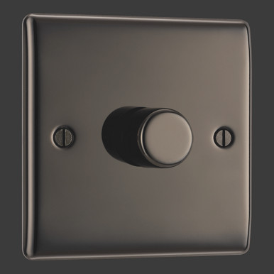 Further photograph of BLACK NICKEL 1GANG 2WAY DIMMER SWITCH