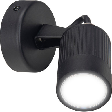 Integrated Adjustable Single Wall Light, 360lm, Ip65, Black product image