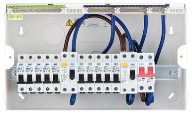 Further photograph of 10 WAY CONSUMER UNIT FULLY POPULATED