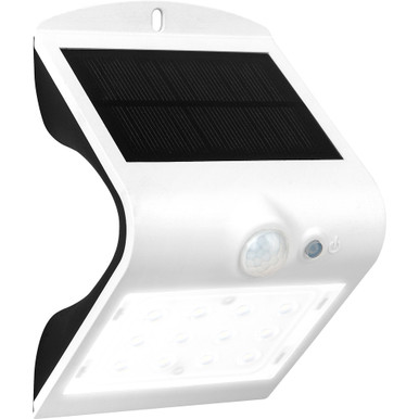 Further photograph of SOLAR GUARDIAN PIR WALL LIGHT WHITE IP65