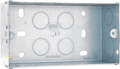 Hgs Steel Knock Out Box 2-Gang 47mm product image