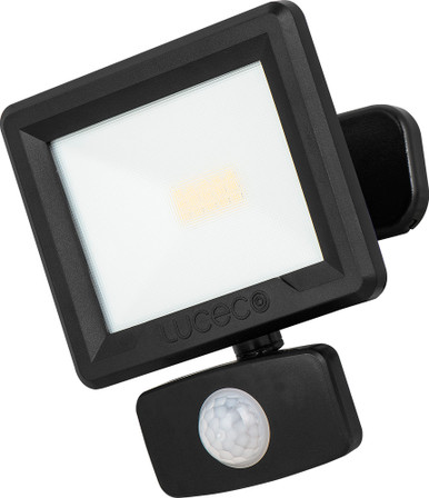 Further photograph of ECO FLOODLIGHT IP65 BLACK C/W PIR 1M CABLE