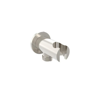 COS ROUND SHOWER OUTLET ELBOW & HOLDER - BRUSHED NICKEL product image