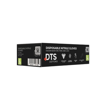 Further photograph of DTS DEFEND HEAVY DUTY BLACK NITRILE SIZE LARGE