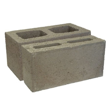 INTERFUSE Dense Concrete Hollow 7.3N Block, Natural, 440 x 215 x 215 mm product image