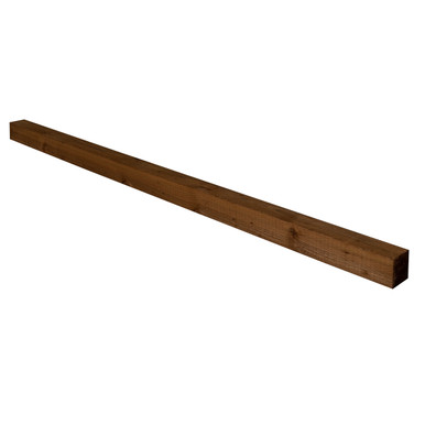 Brown Incised Fence Post 8ft - 240 x 10 x 10cm - Pack of 10 (Home Delivery) product image