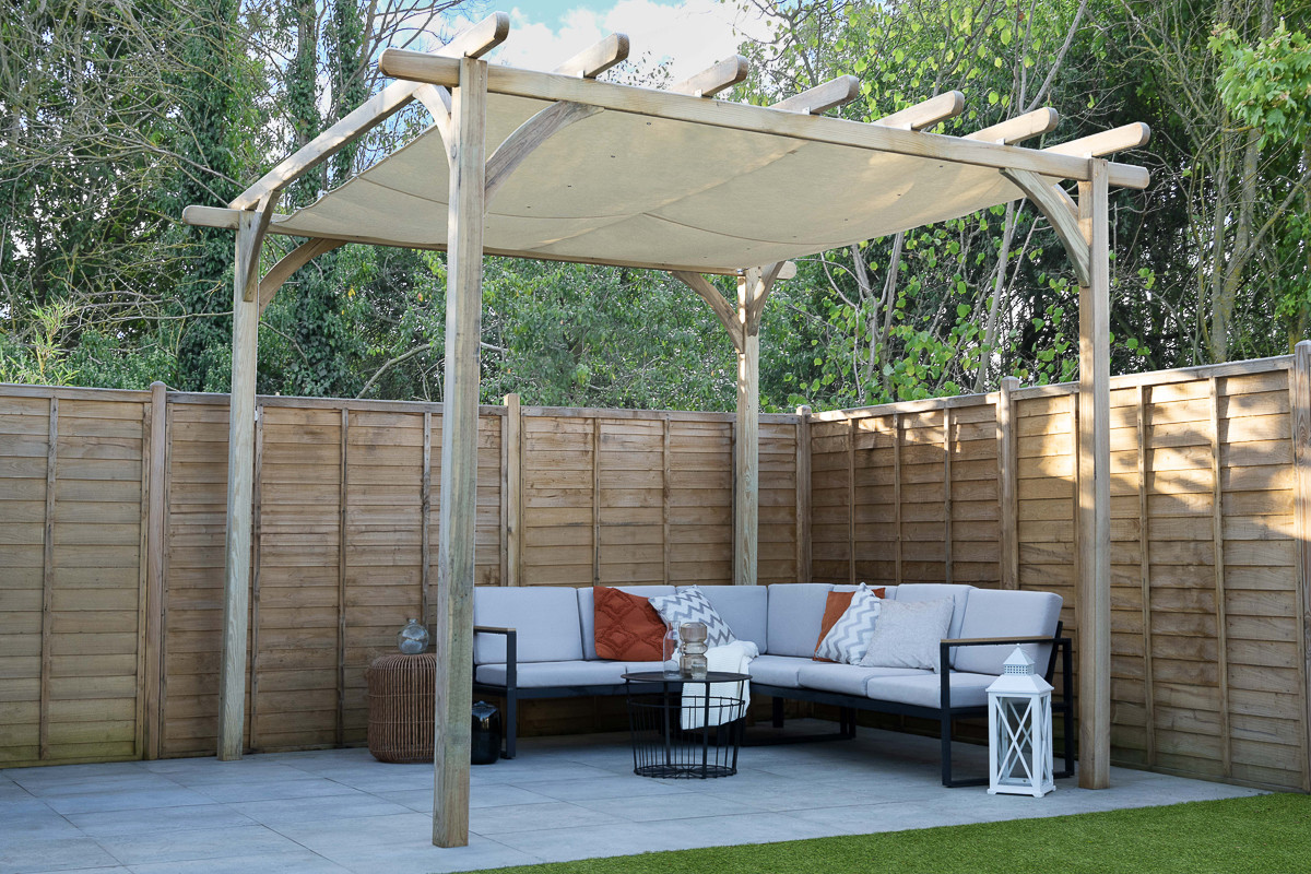 Photograph of Ultima Pergola - 3.6 x 3.6m with Canopy