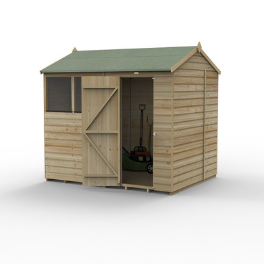 Beckwood 8x6 Reverse Apex Shed - 2 Windows (Home Delivery) product image