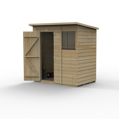 Beckwood 6x4 Pent Shed - 1 Window - (Installed) product image