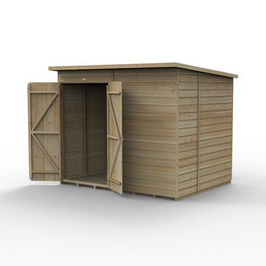Beckwood 8x6 Pent Shed - No Windows - Double Door (Home Delivery) product image