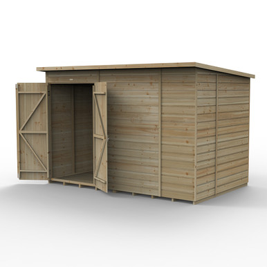 Beckwood 10x6 Pent Shed - No Windows - Double Door (Home Delivery) product image