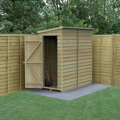 4LIFE Pent Shed 6x3 - Single Door - No Windows (Home Delivery) product image