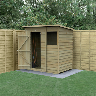 4LIFE Pent Shed 6x4 - Single Door - 1 Window (Home Delivery) product image