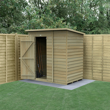 4LIFE Pent Shed 6x4 - Single Door - No Windows (Home Delivery) product image