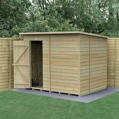 4LIFE Pent Shed 8x6 - Single Door - No Windows (Home Delivery) product image