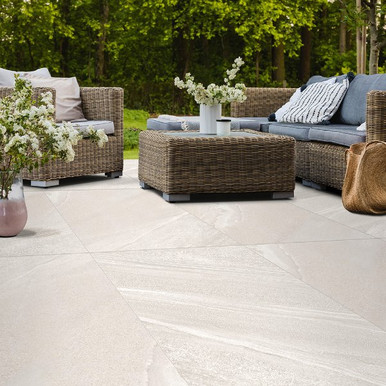 600X1200X20mm White Porcelain Paving Quartzstone product image