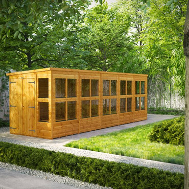 20x6 Power Pent Potting Shed, Double Doors product image