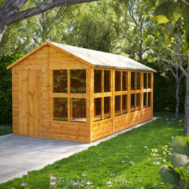16x8 Power Apex Potting Shed product image