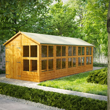 20x8 Power Apex Potting Shed, Double Doors product image