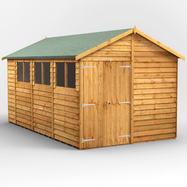 14x8 Power Overlap Apex, Double Doors product image