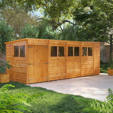 18x6 Power Overlap Pent, Double Doors product image