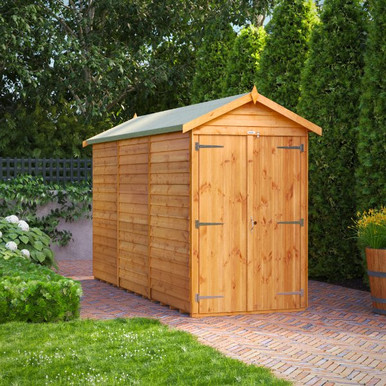12x4 Power Overlap Apex, No Windows, Double Doors product image
