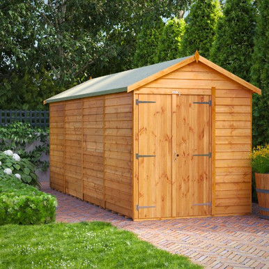 16x6 Power Overlap Apex, No Windows, Double Doors product image