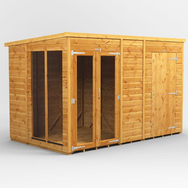 10x6 Power Pent Summerhouse Combi (includes 4ft Side Store) product image